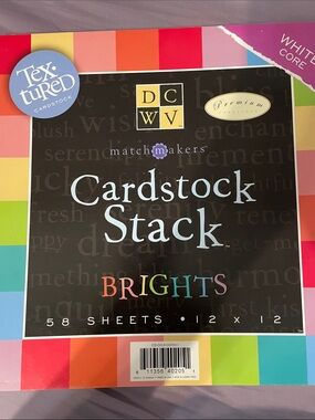 DCWV Cardstock Stack BRIGHTS - Colorful Textured Sheets